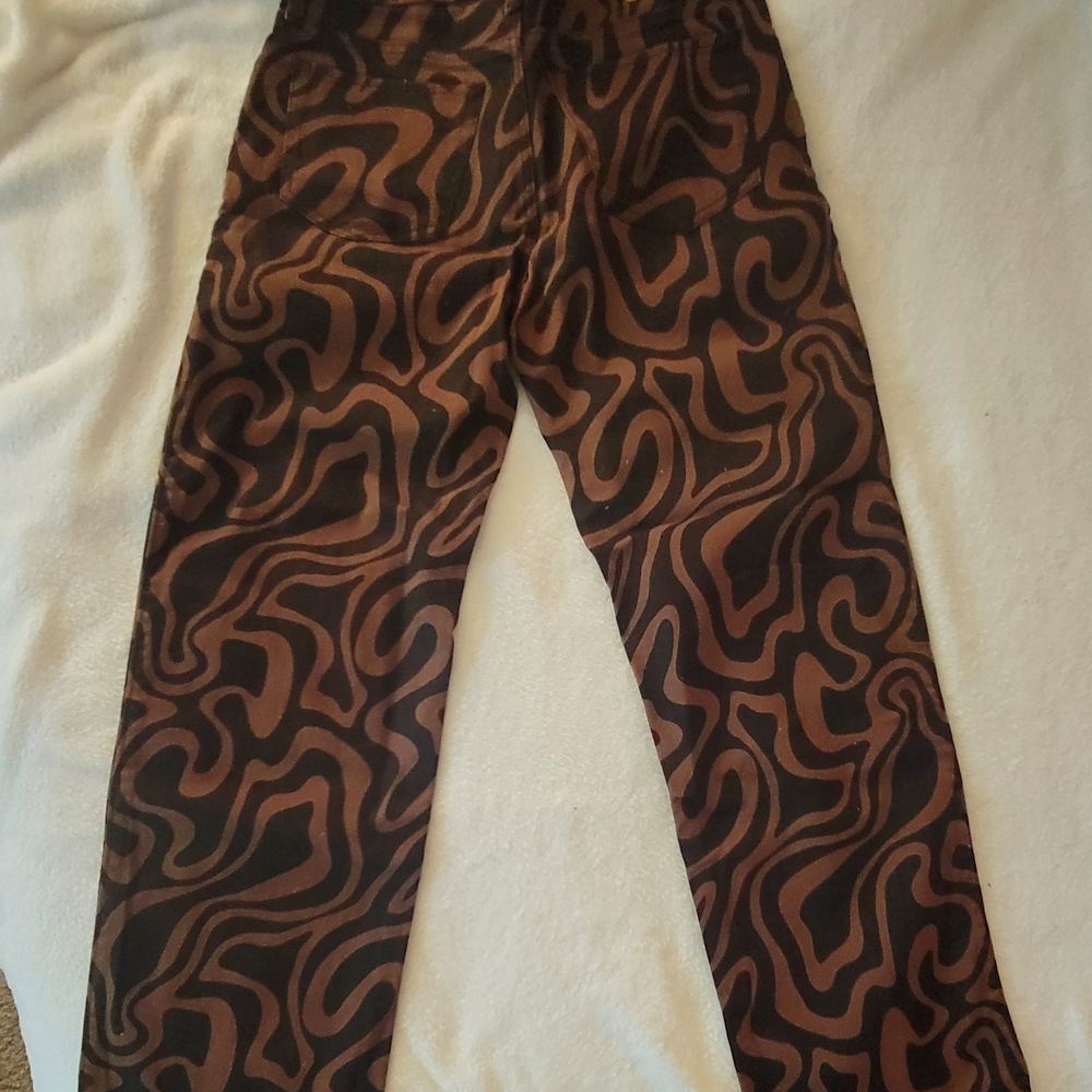Stylish Brown Patterned Men's Pants